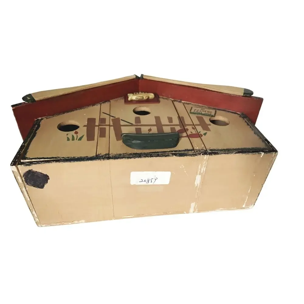 Vintage Fishing Cabin 3 Drawer Box